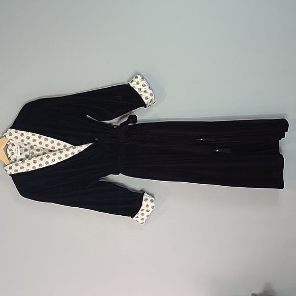 Romantic Velvet Robe House Dress Purple Castle Satin Vintage Dark Feminine Goth - Picture 1 of 15